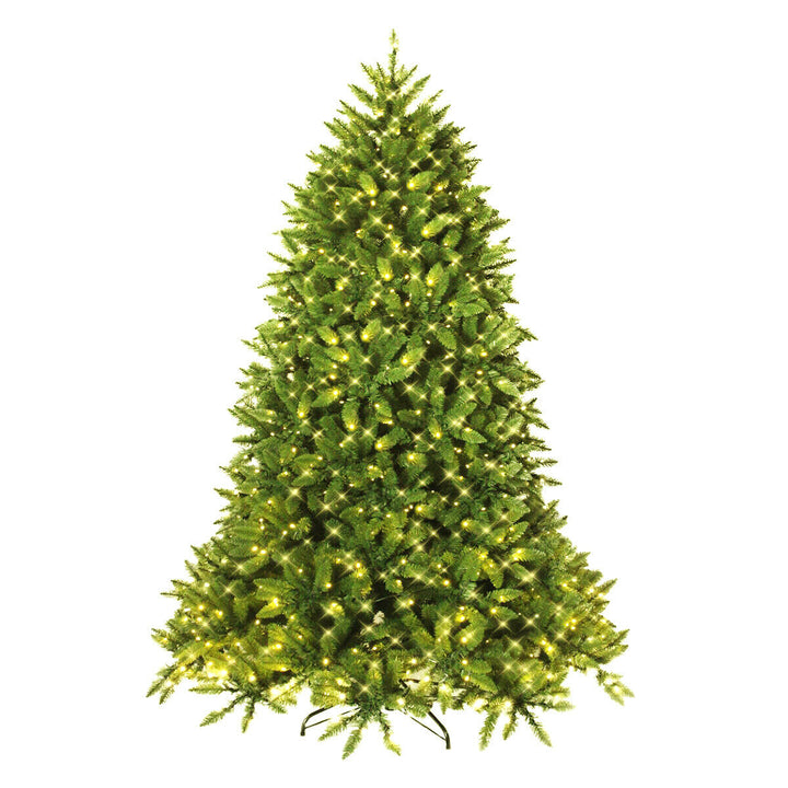 7.5ft Pre-lit LED PVC Christmas Fir Tree w/8 Flash Mode Patio Image 8