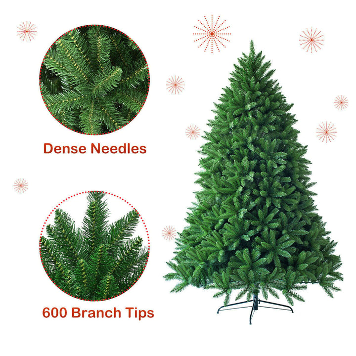 5ft 600 Hinged Tips Artificial Christmas Fir Tree Patio Home Image 5