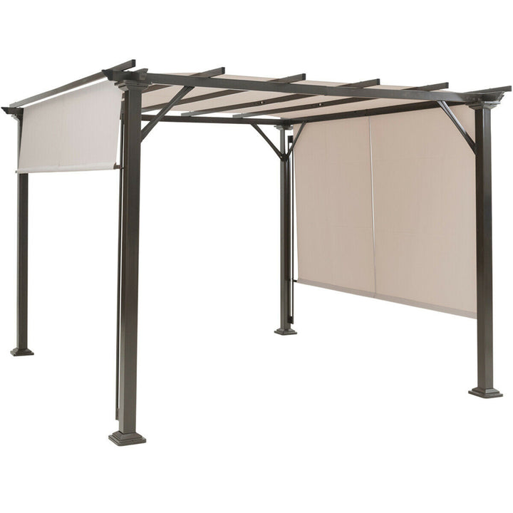 10 X 10 Pergola Kit Metal Frame Gazebo andCanopy Cover Patio Furniture Shelter Image 6