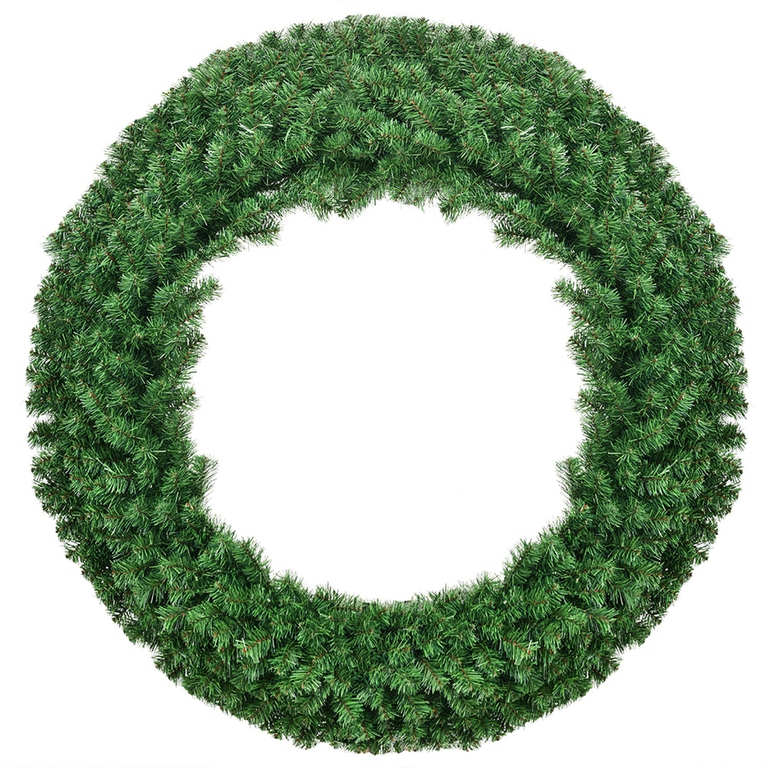 48 Pre-lit Cordless Artificial Christmas Wreath 714 Tips w/ 200 LED LightandTimer Image 9