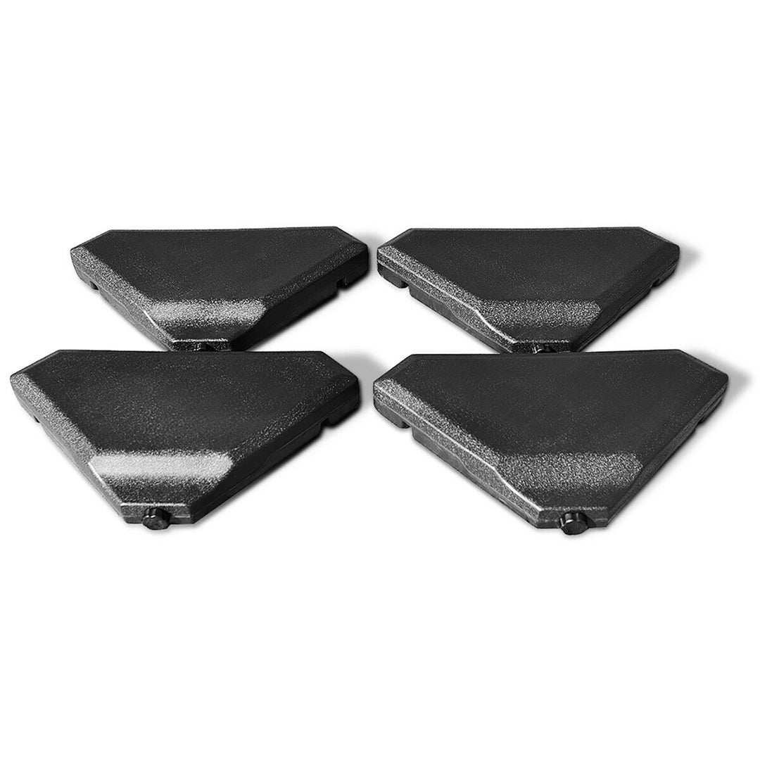 4PCS Cantilever Offset Umbrella Base Weight Sand 195lbs Stable Water Filled Image 7