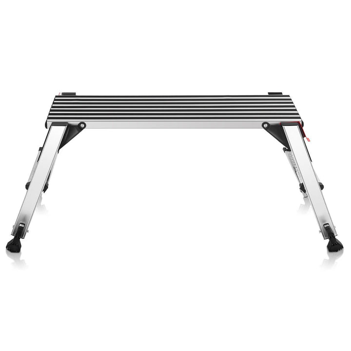 330lbs Aluminum Step Stool Folding Bench Work Platform Non-slip Drywall Ladder Image 8