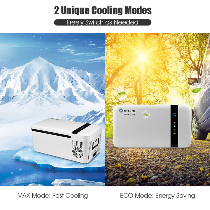 16 Quart Portable Car Refrigerator Mini Cooler/ Freezer Compressor Camping Image 6