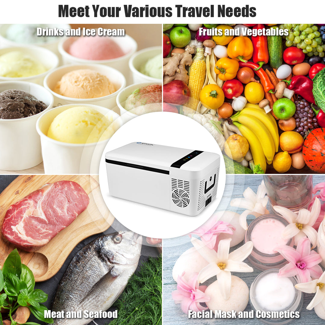 16 Quart Portable Car Refrigerator Mini Cooler/ Freezer Compressor Camping Image 7