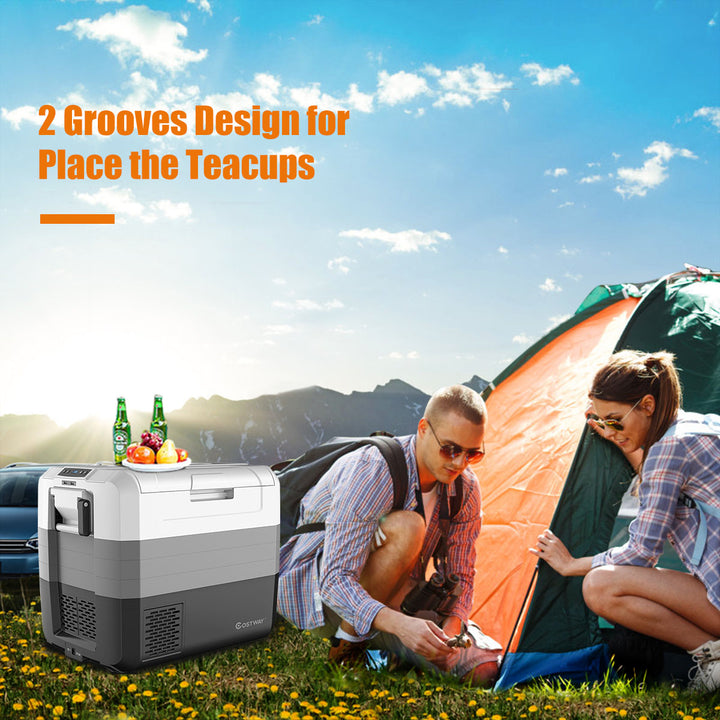 70 Quart Portable Electric Car Cooler Refrigerator Compressor Freezer Camping Image 7