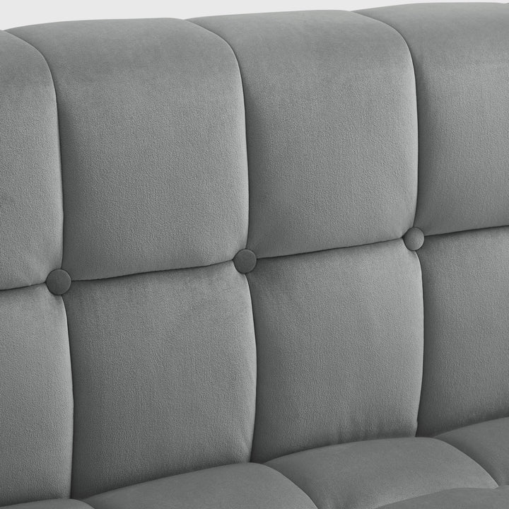 Lyla Sofa-Biscuit Tufted-Lucite Leg-Sinuous Springs Image 3