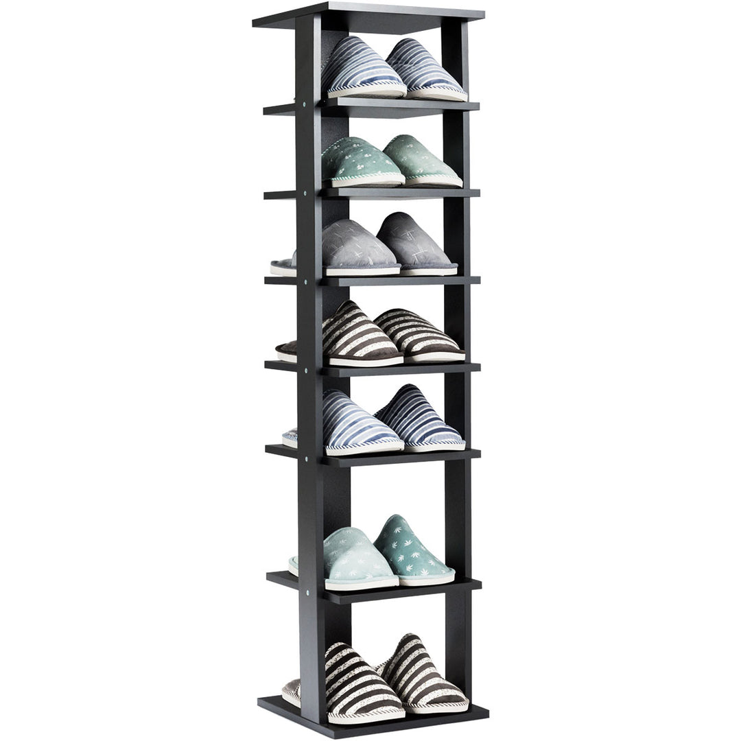 7-Tier Shoe Rack Practical Free Standing Shelves Storage Shelves Concise Style Image 1