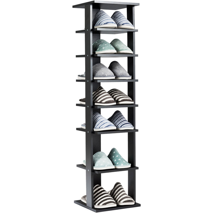 7-Tier Shoe Rack Practical Free Standing Shelves Storage Shelves Concise Style Image 1