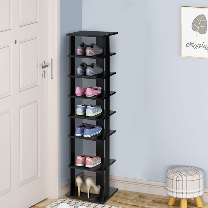 7-Tier Shoe Rack Practical Free Standing Shelves Storage Shelves Concise Style Image 3