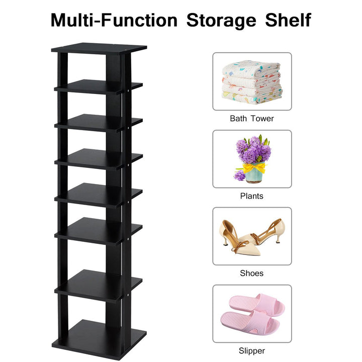 7-Tier Shoe Rack Practical Free Standing Shelves Storage Shelves Concise Style Image 4