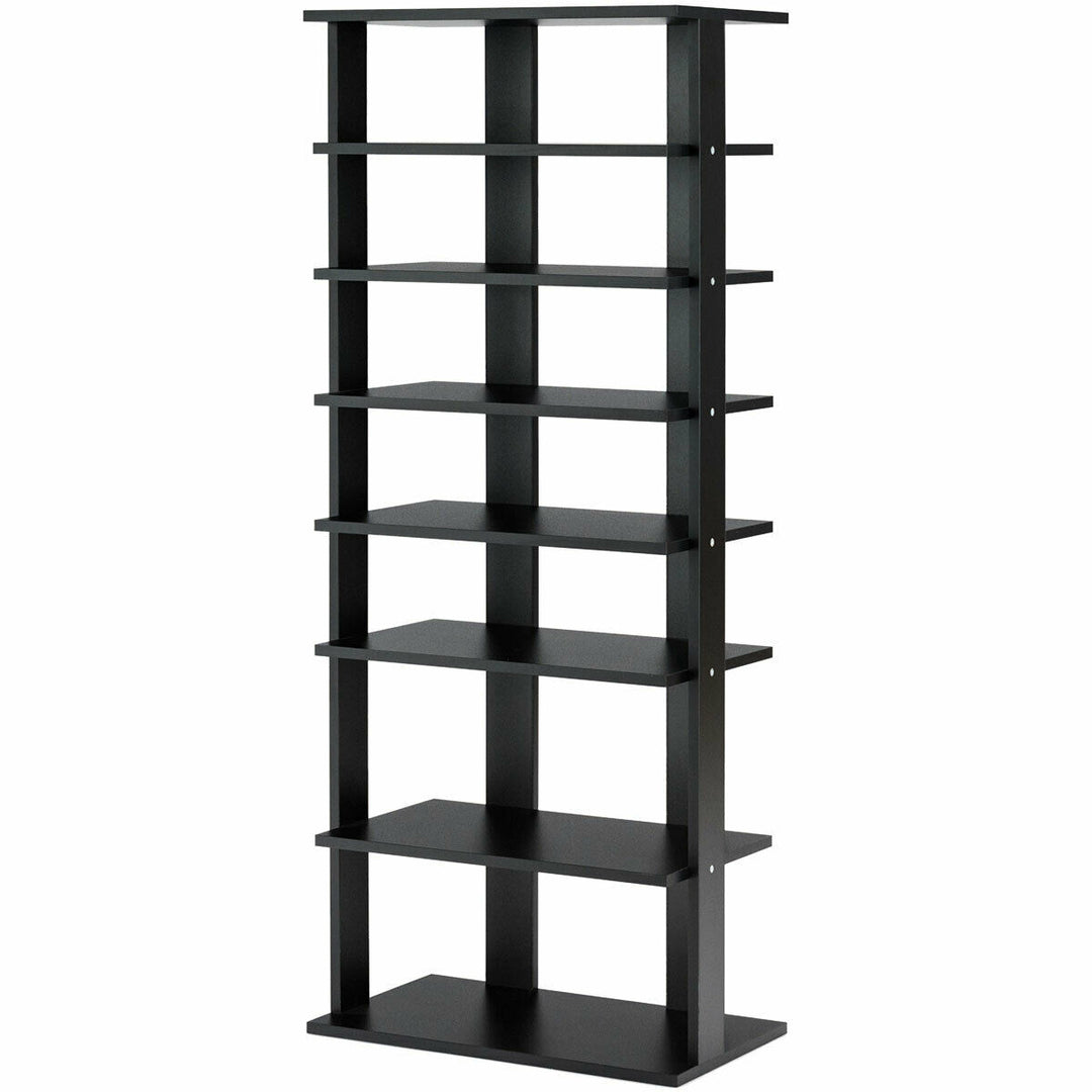 Patented 7-Tier Dual Shoe Rack Practical Free Standing Shelves Storage Shelves Concise Image 9