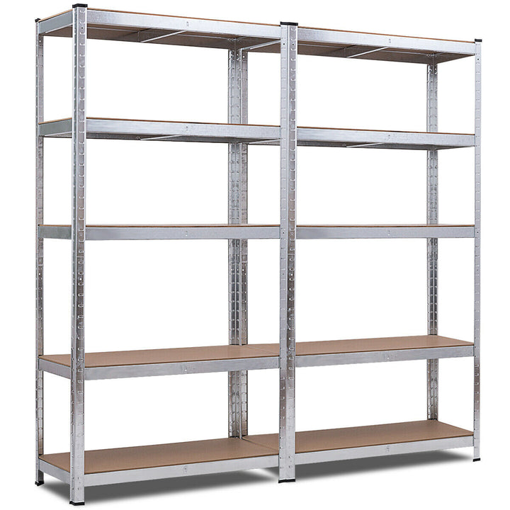 4 PCS 72-Inch 5-Tier Storage Rack Adjustable Garage Shelf Shelving Unit Image 10