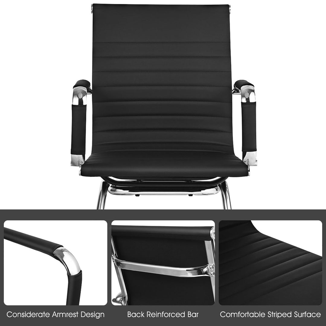 Set of 2 Office Waiting Room Chairs for Reception Conference Area Image 7