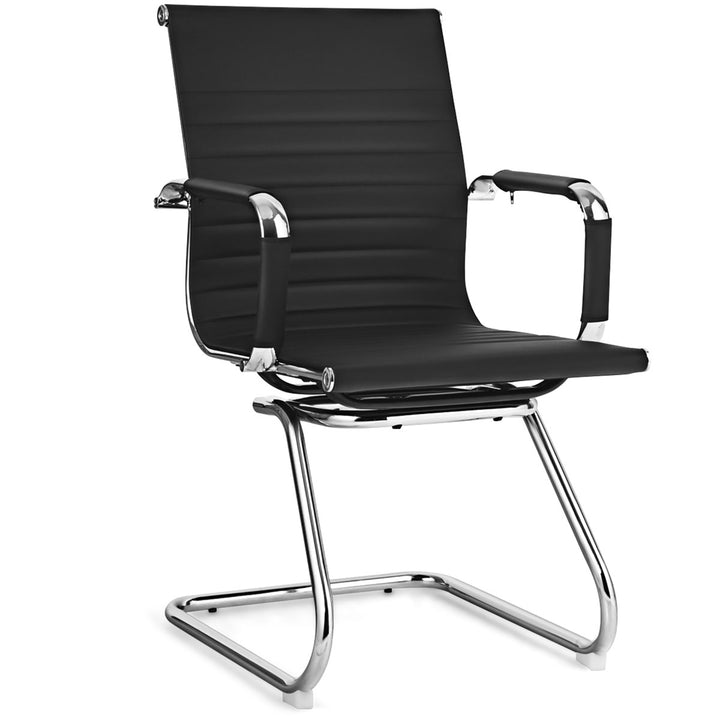 Set of 2 Office Waiting Room Chairs for Reception Conference Area Image 9