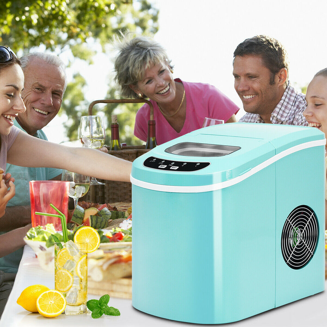 Stakol Portable Compact Electric Ice Maker Machine Mini Cube 26lb/Day Mint Green Image 8