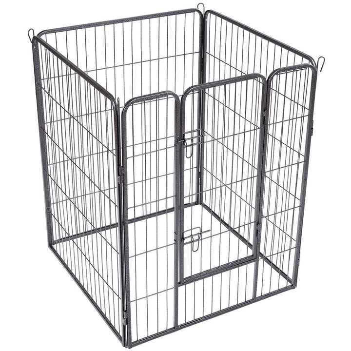 40 8 Metal Panel Heavy Duty Pet Playpen Dog Exercise Pen Cat Fence Safety Gate Image 5