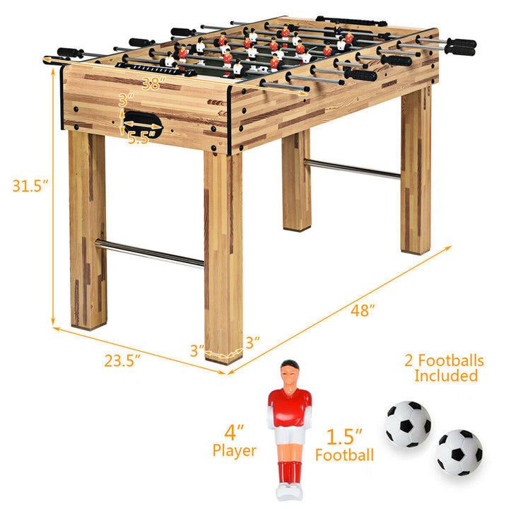 48 Foosball Table Home Soccer Game Table Christmas Families Party Recreation Image 2