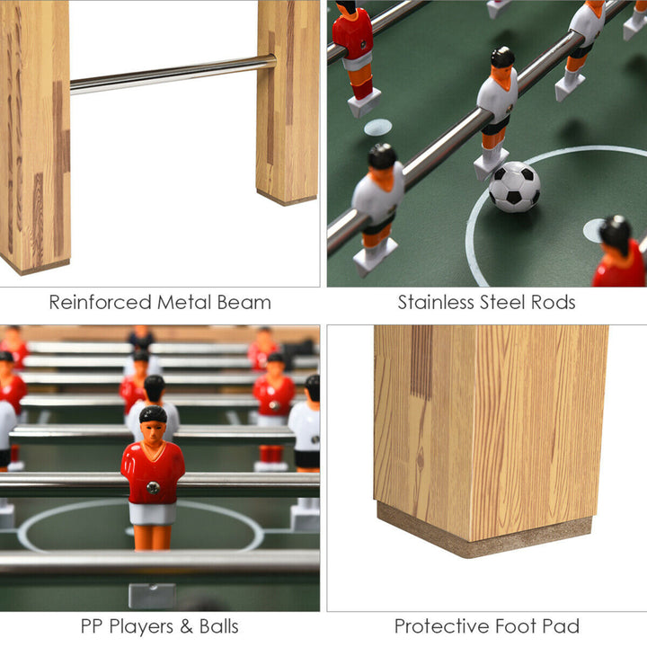 48 Foosball Table Home Soccer Game Table Christmas Families Party Recreation Image 10