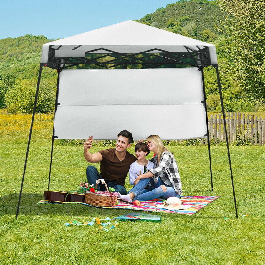 7x7 FT Slant Leg Pop-up Canopy Tent Shelter Adjustable Portable Carry Bag Image 1