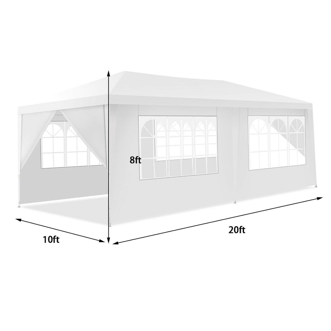 10x20 Outdoor Canopy Weather-resistant Tent Wedding Party Tent 6 Sidewalls W/Carry Bag Image 10