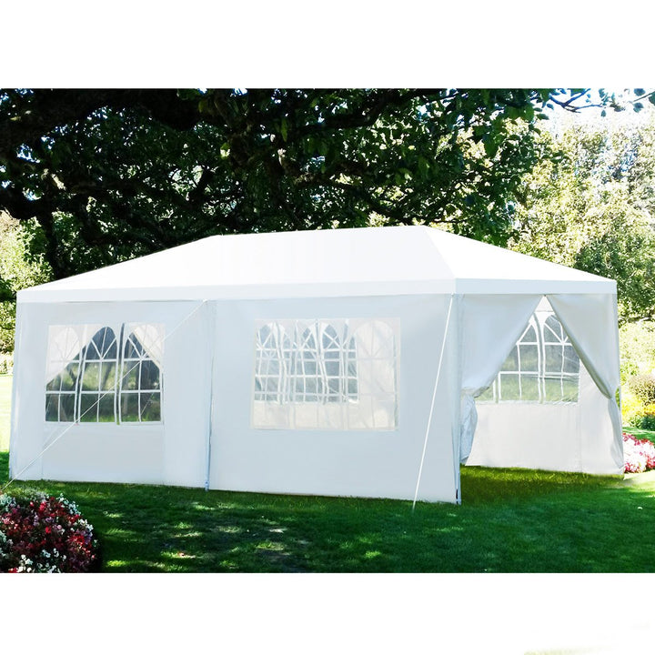 10x20 Heavy Duty Canopy Party Gazebo Cater Event Wedding TentW/Side Walls Image 1