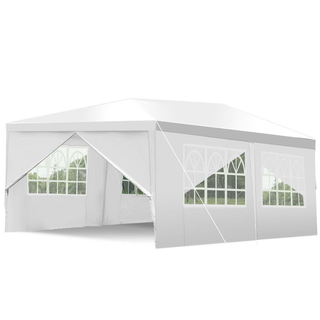 10x20 Heavy Duty Canopy Party Gazebo Cater Event Wedding TentW/Side Walls Image 3