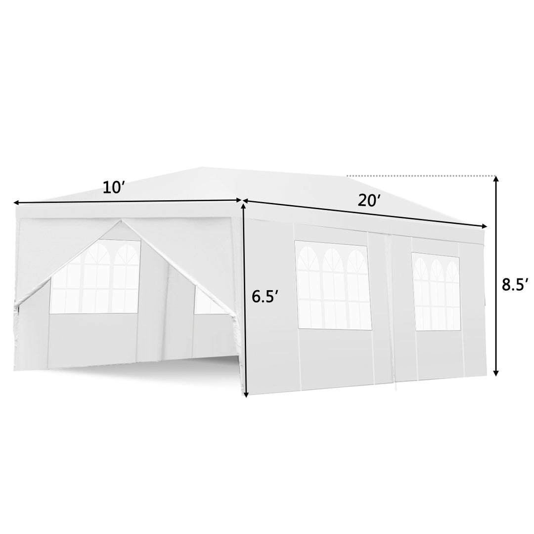 Heavy Duty 10x20 Canopy Party Gazebo Cater Event Wedding TentW/Side Walls Image 2