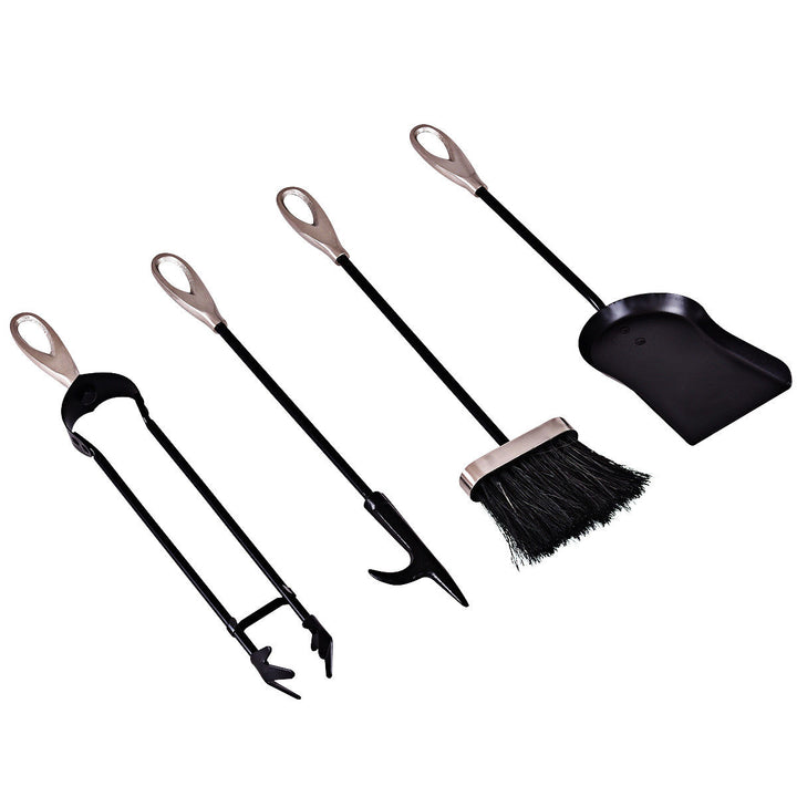 5 PCS Hearth Tool Fireplace Set Fire Tools Set Image 10