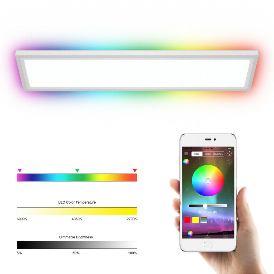 18W RGB LED Ceiling Light w/ APP and Remote Control Home Image 1