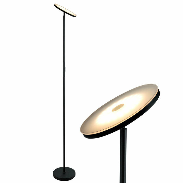 Standing Sky LED Light Modern Dimmable Torchiere Touch Control Bedroom Office Image 1