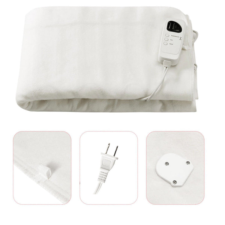 Costway Electric Heated Blanket Low-Voltage 5 Temperature Modes 8H Timer UL,Full Size/Queen Size/Twin Size Image 7