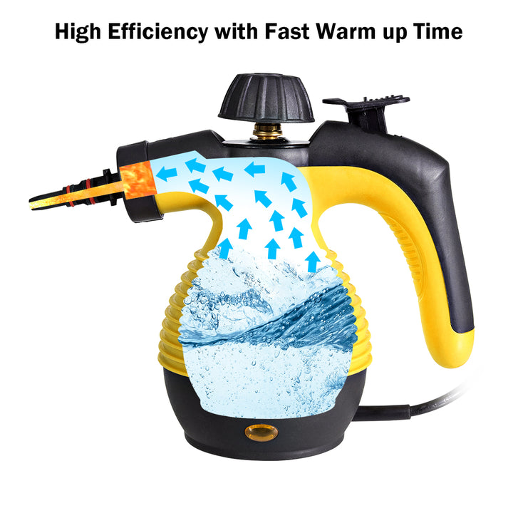 Multifunction Portable Steamer Household Steam Cleaner 1050W W/Attachments Image 8