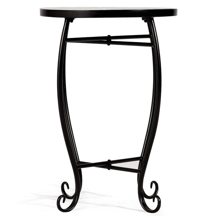 Outdoor Indoor Accent Table Plant Stand Scheme Garden Steel Ocean Image 7