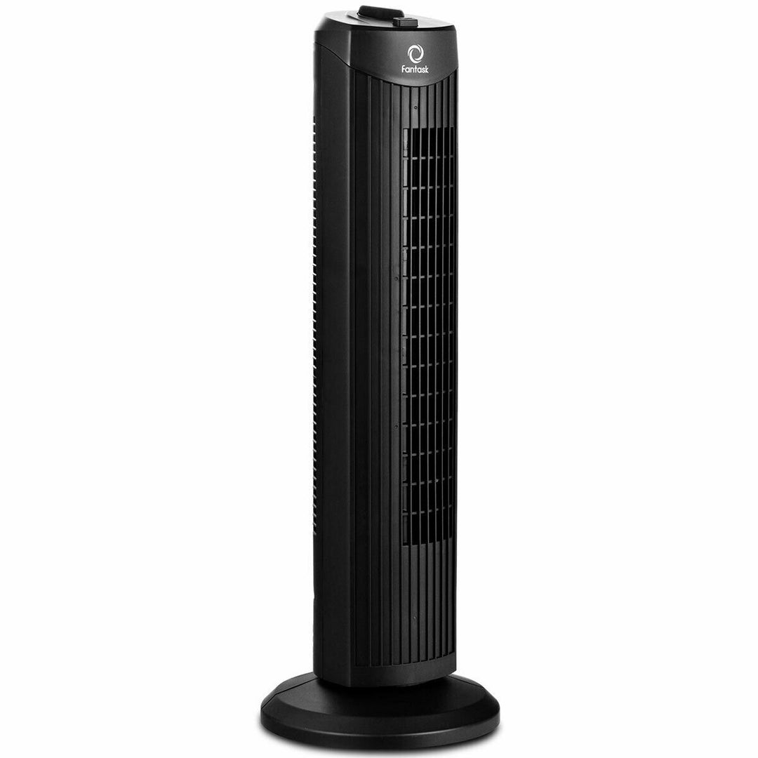 28 Portable Oscillating Tower Fan w/ 3 Speed Low Noise Home Office Black Image 1