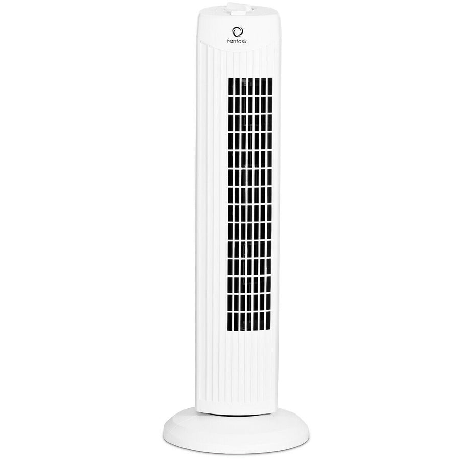 28 Portable Oscillating Tower Fan w/ 3 Speed Low Noise Home Office White Image 1