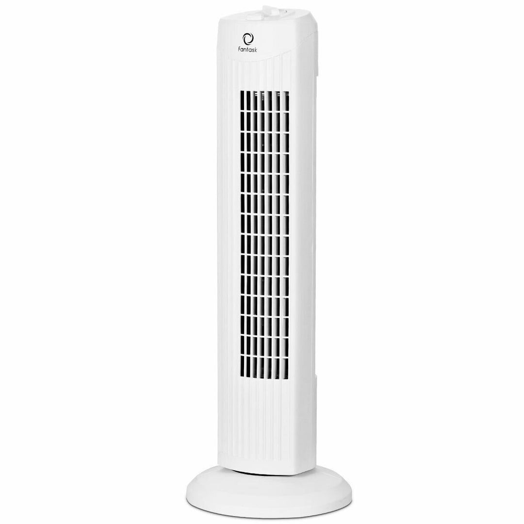 28 Portable Oscillating Tower Fan w/ 3 Speed Low Noise Home Office White Image 3