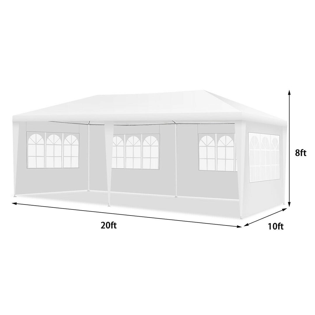 10x20 Outdoor Canopy Weather-resistant Tent Wedding Party Tent 4 Sidewalls W/Carry Bag Image 9