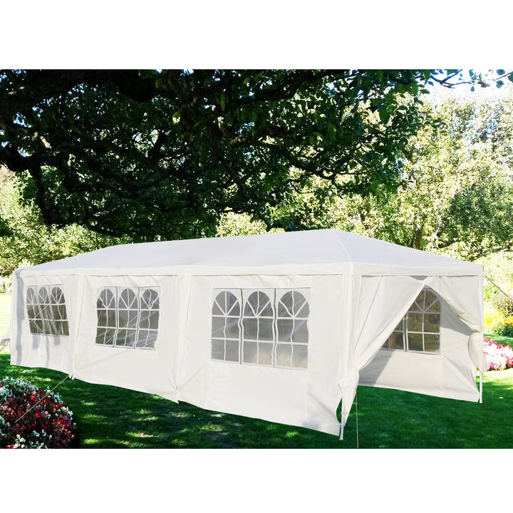 White Wedding Tent 10x30Outdoor Party Canopy Events Image 1