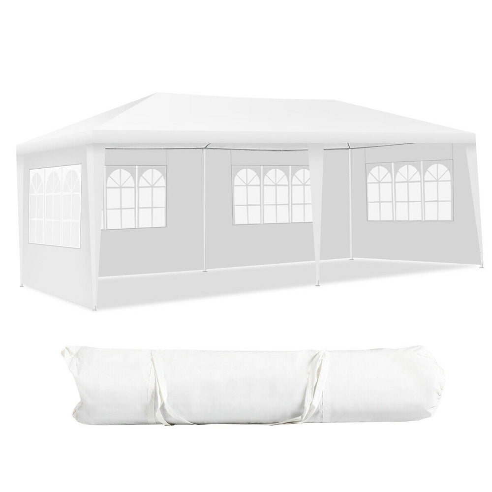 Outdoor 10x20 Canopy Tent Heavy Duty Wedding Party Tent W/4 Sidewalls and Window Image 2