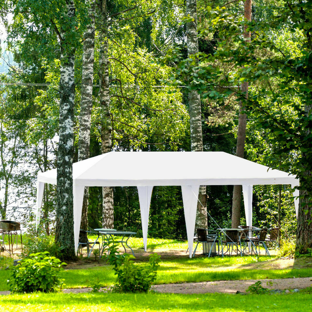 Outdoor 10x20 Canopy Tent Heavy Duty Wedding Party Tent W/4 Sidewalls and Window Image 9