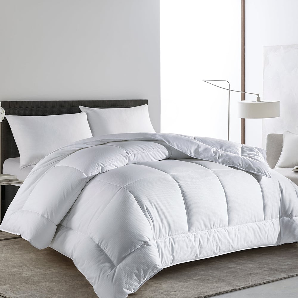 All Seasons Dobby Square Down Alternative Comforter - Versatile and Cozy Bedding, Machine Washable Comforter Image 2