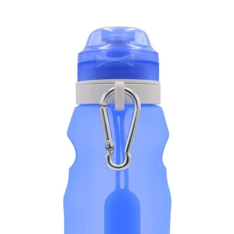 600ml Silicone Folding Water Bottle Outdoor Sports Supplies Portable Convenient Travel Anti Scalding Insulated Image 3