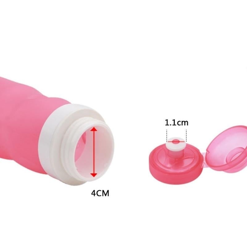 600ml Silicone Folding Water Bottle Outdoor Sports Supplies Portable Convenient Travel Anti Scalding Insulated Image 7