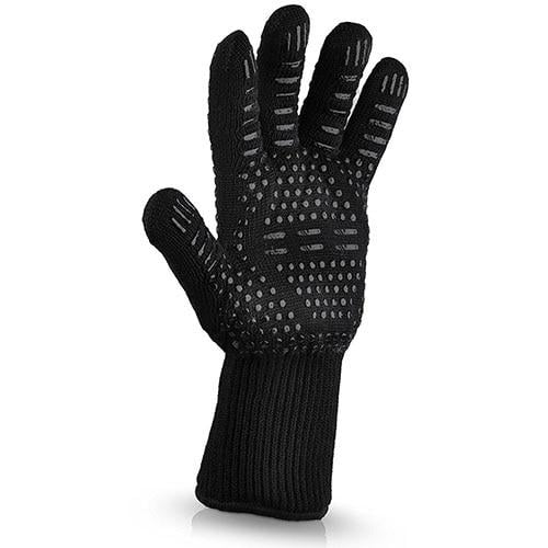 BBQ Gloves 300-500 Centigrade Extreme Heat Resistant Lining Cotton Oven for Cooking Flame-retardant Anti-scalded Image 5