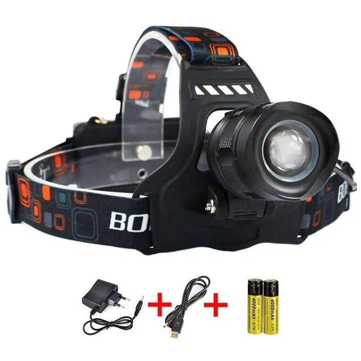 LED Headlamp High Power 5000LM XM-L2 Headlight 5-Mode Zoom Head Torch 18650 Rechargeable POWER BANK Flashlight Image 10