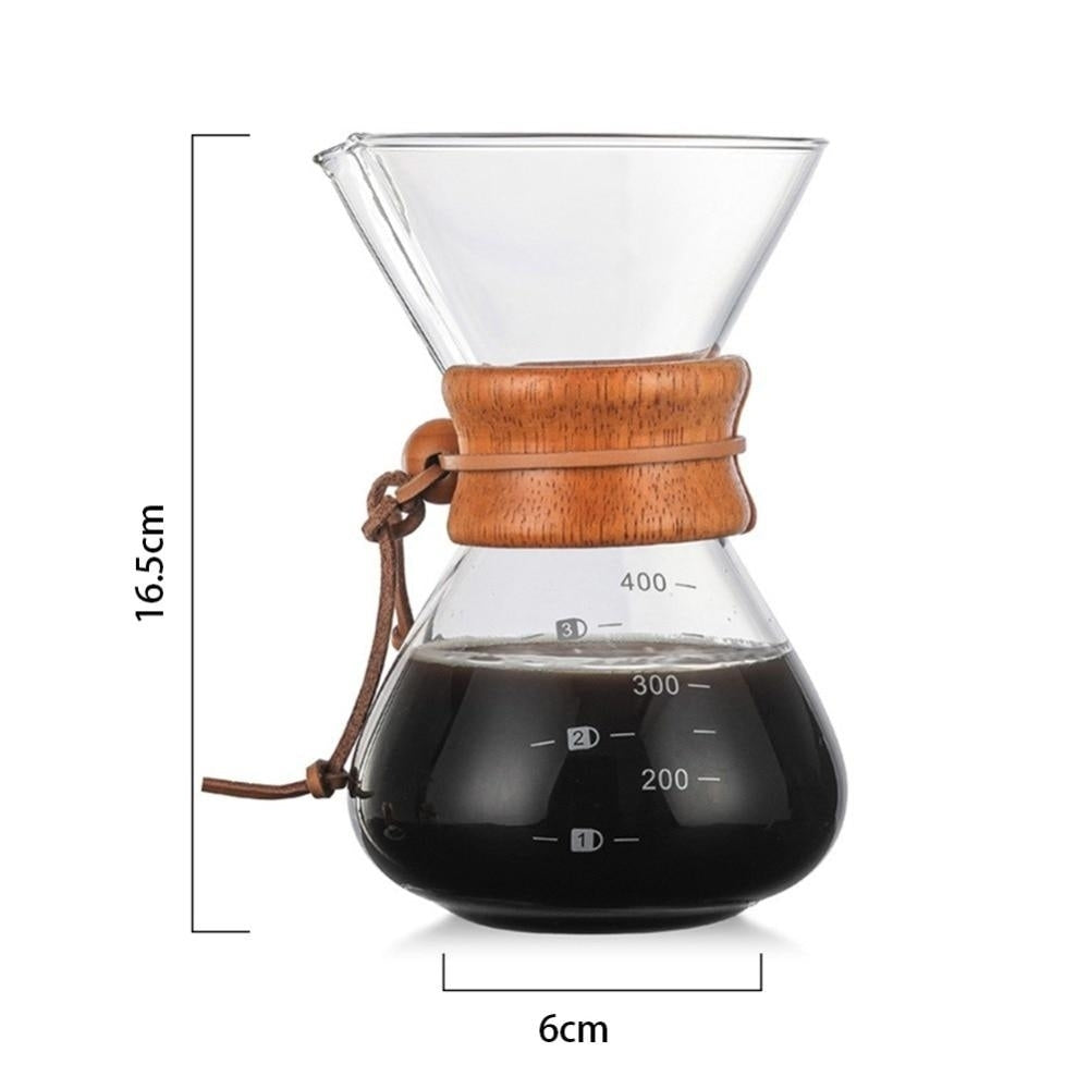 High-Temperature Resistant Glass Coffee Maker Pot Espresso Machine With Stainless Steel Filter Pot Image 5