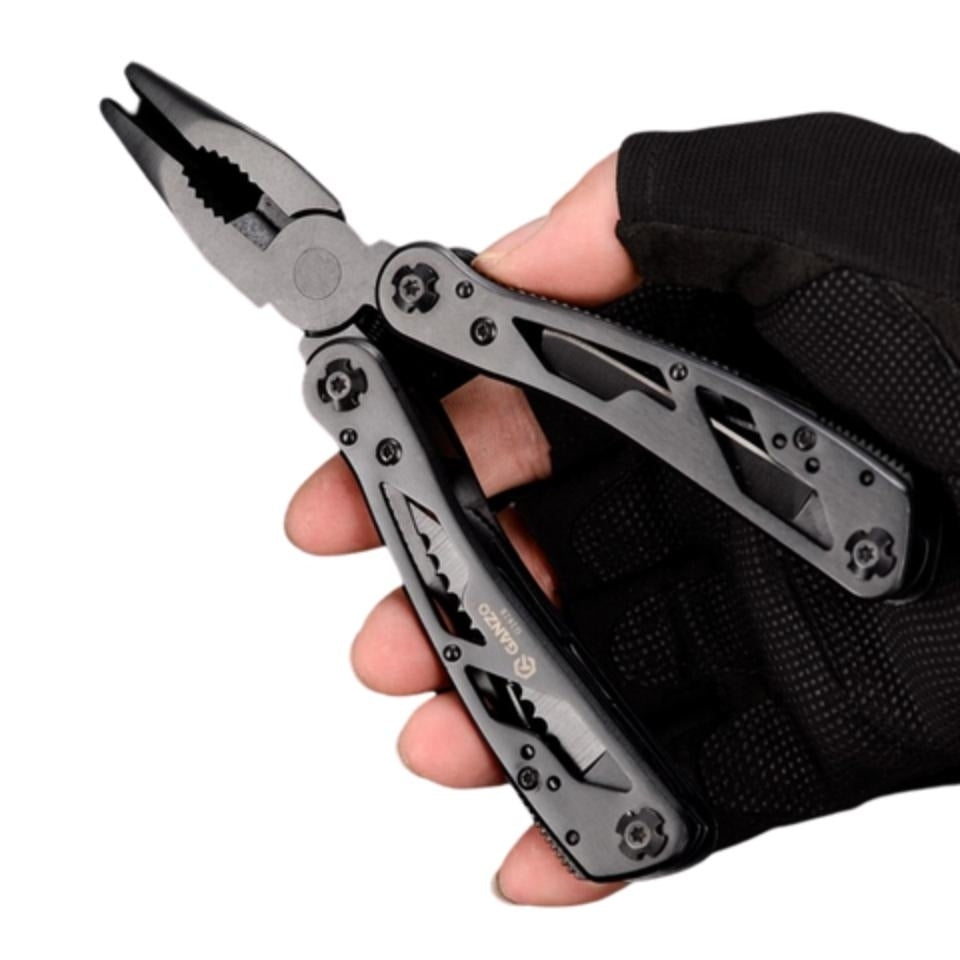 Multi Tools Folding Plier Fishing Camping Outdoor Survival EDC Gear Pocket Knife Scissors Screwdriver Bits Image 2