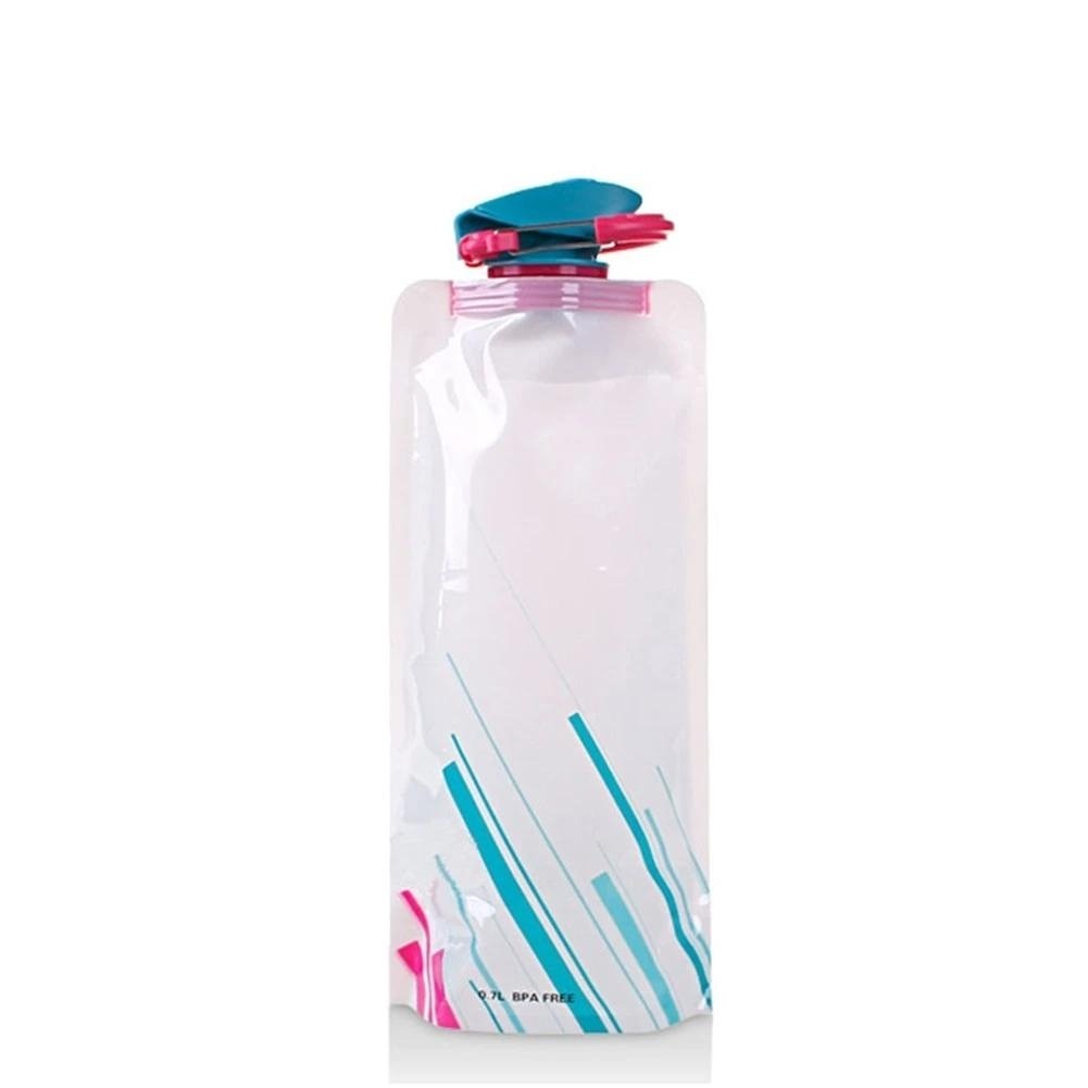 Reusable Sports Travel Portable Collapsible Folding Drink Water Bottle 700mL Image 7