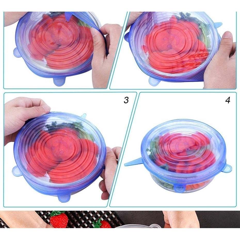 Silicone Cookware Stretch Cover For Container Food Wrap Bowl Pot Keeping Fresh Seal Lid 12pcs Image 7