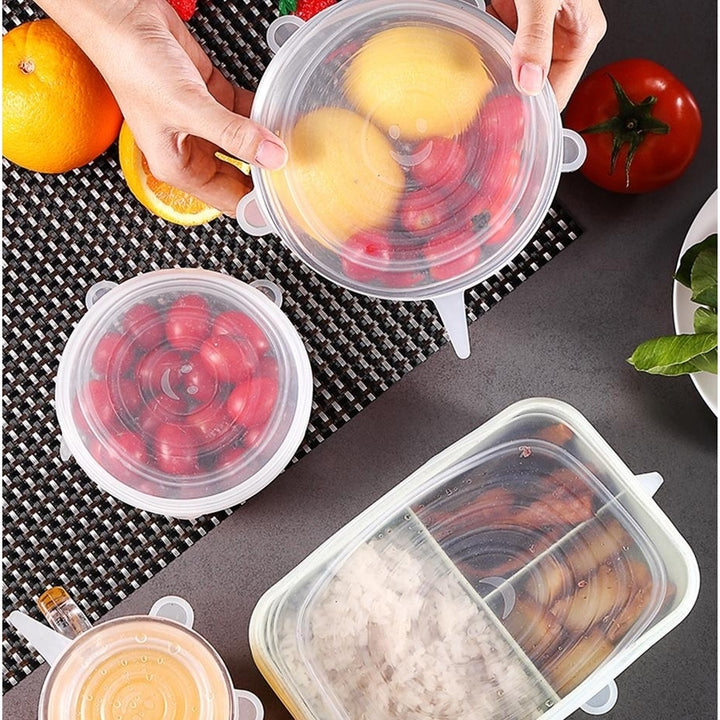 Silicone Cookware Stretch Cover For Container Food Wrap Bowl Pot Keeping Fresh Seal Lid 12pcs Image 8